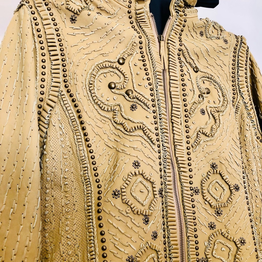 Double D Ranch Leather Jacket - Rare - Picture 15 of 16